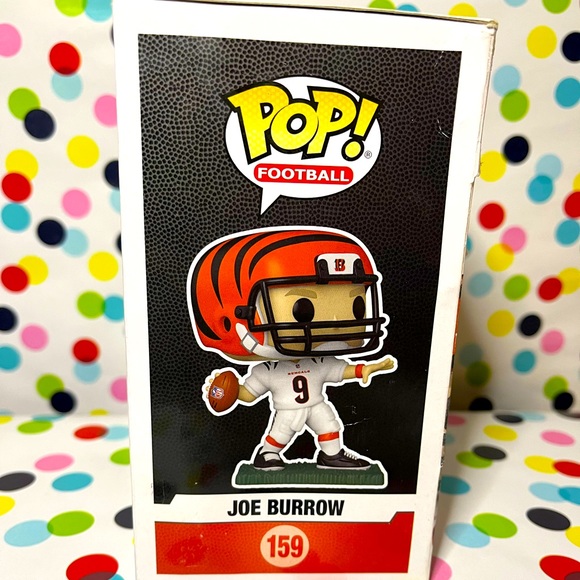 Cincinnati Bengals quarterback Joe Burrow #159 NFL Funko Pop - Picture 2 of 3